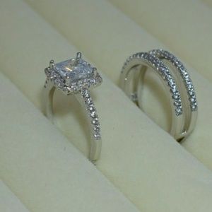 Halo cushion style engagement/fashion ring